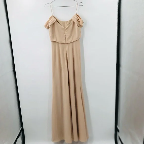 Jenny Yoo Collection Sabine Off The Shoulder Maxi Gown Size 4 - Picture 15 of 16